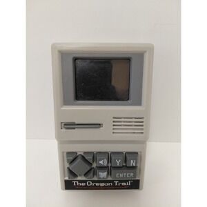 The Oregon Trail Handheld Electronic Game Basic Fun 09597 Retro Travel Toy Grey